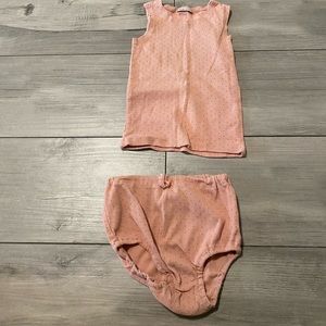 Lil legs ribbed 2 piece outfit.